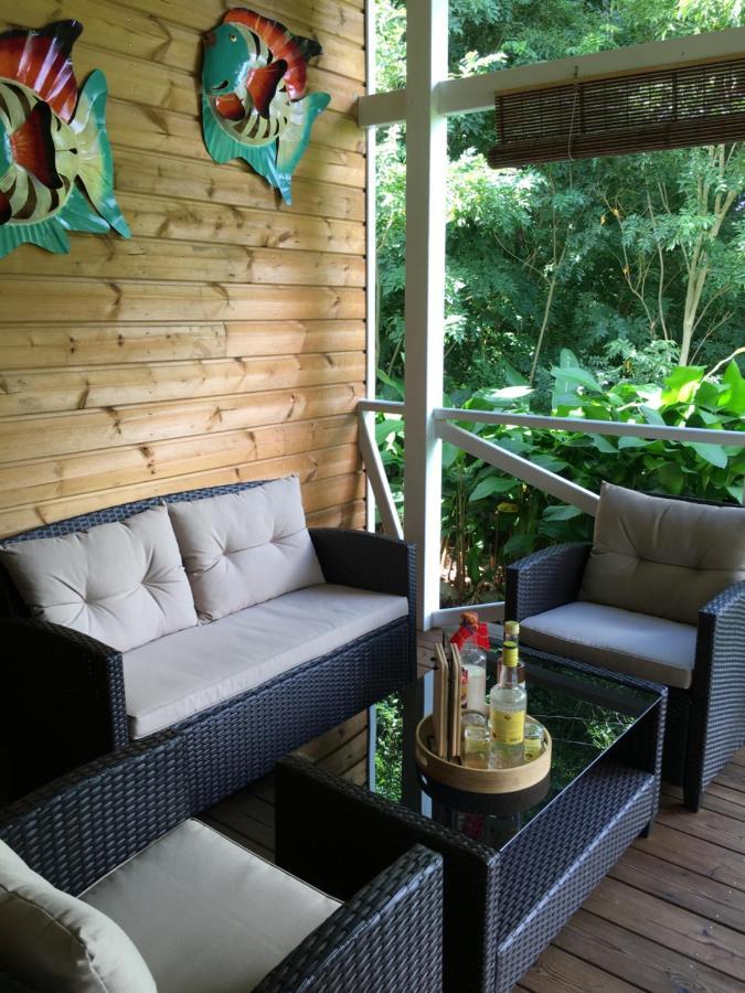 Grand Bungalow Avec Piscine Et Vue Mer Bouillante Extérieur photo